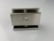 Glass Fix Shelf Bracket - Hole in Glass - Brushed Nickel